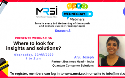 An MRSI Webinar: Where to look for insights